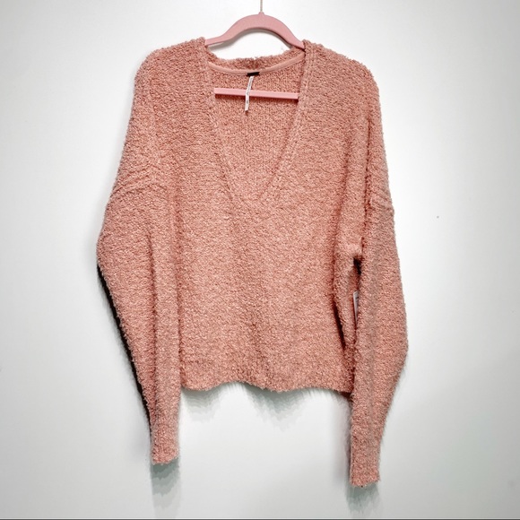 NWT Free People Finders Keepers V-Neck Sweater - Picture 5 of 8